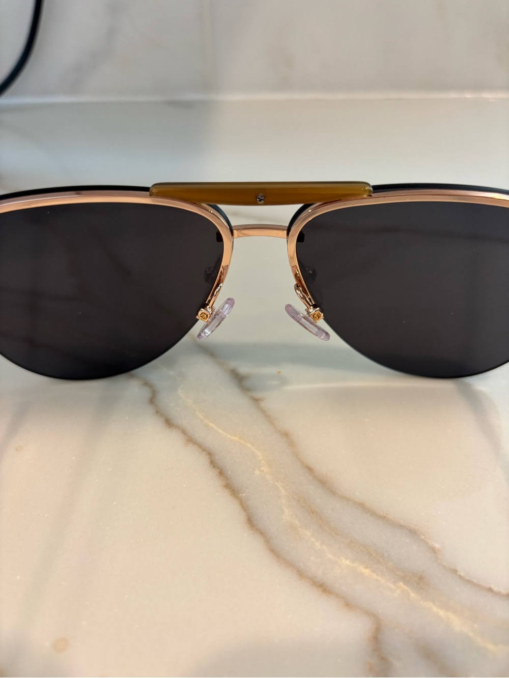 DIFF Eyewear Tahoe Brushed Gold Aviator Sunglasses Mirrored Polarized Womens - Picture 4 of 10